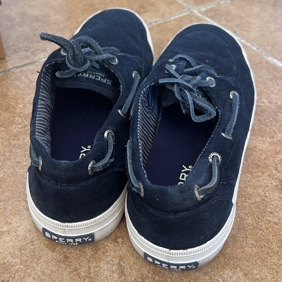 Womens Sperry Topsider Crest boat navy canvas shoes sz 8 - Picture 2 of 4